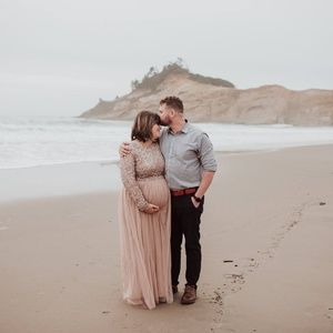 Asos Taupe Blush Pink Sequin Dress